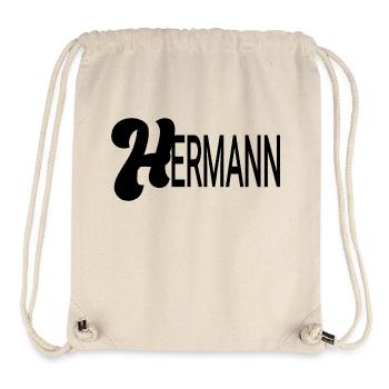 Hermann - Stanley/Stella recycelter Gym Bag - Naturweiß - Vorne