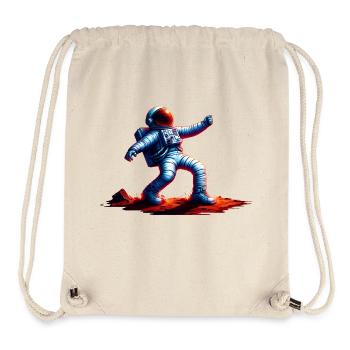 Roter Planet Weltraum-Astronaut - Stanley/Stella recycelter Gym Bag - Naturweiß - Vorne