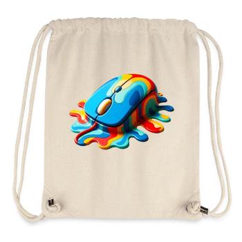 Melting Rainbow Computer Mouse - Stanley/Stella Recycled Gym Bag - natural - Front