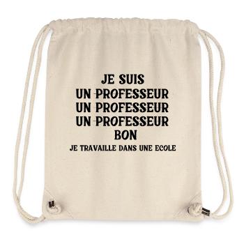 I am a school gift teacher! - Stanley/Stella Recycled Gym Bag - natural - Front