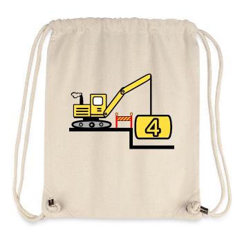 Excavator - Stanley/Stella Recycled Gym Bag - natural - Front