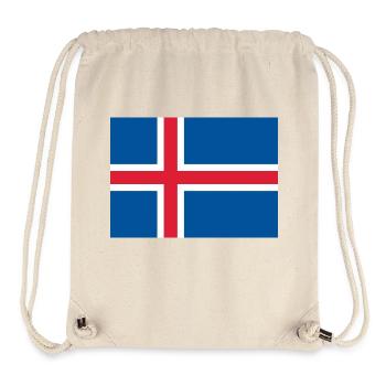 Islande - Sac à cordon recyclé Stanley/Stella - blanc naturel - Devant