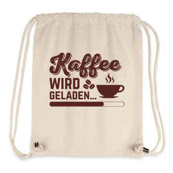 Kaffee wird geladen - Stanley/Stella recycelter Gym Bag - Naturweiß - Vorne