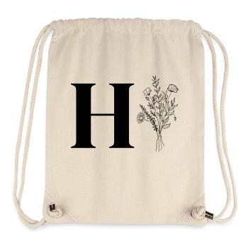 Minimalistische Blumen - Stanley/Stella recycelter Gym Bag - Naturweiß - Vorne