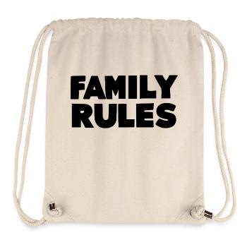 Règles de famille - Sac à cordon recyclé Stanley/Stella - blanc naturel - Devant