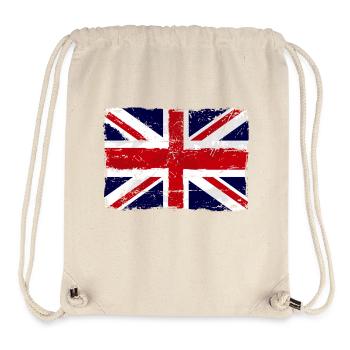 Union Jack - UK Flag - Stanley/Stella recycelter Gym Bag - Naturweiß - Vorne