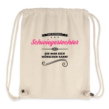 schwiegertochter allerbeste - Stanley/Stella recycelter Gym Bag - Naturweiß - Vorne