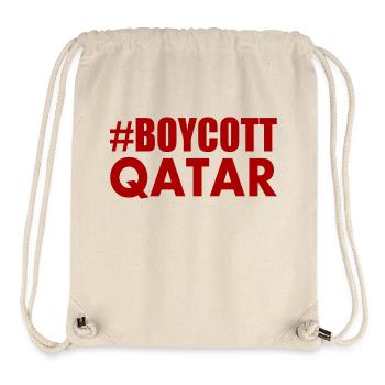 Boycott qatar - Stanley/Stella Recycled Gym Bag - natural - Front