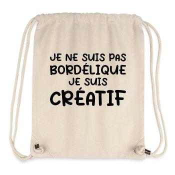 Humour Bordélique Créatif - Sac à cordon recyclé Stanley/Stella - blanc naturel - Devant