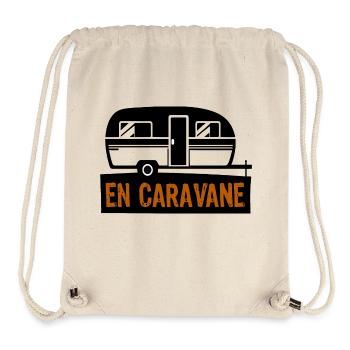 En Caravane - Sac à cordon recyclé Stanley/Stella - blanc naturel - Devant
