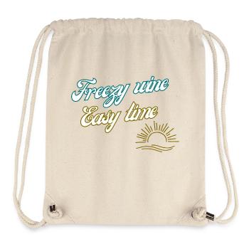 Freezy wine easy time - Stanley/Stella recycelter Gym Bag - Naturweiß - Vorne