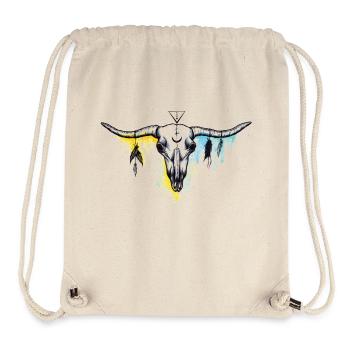 Buffalo skull - Sac à cordon recyclé Stanley/Stella - blanc naturel - Devant