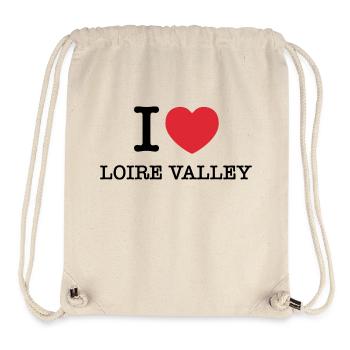 J’aime le Val de Loire | Loire - Sac à cordon recyclé Stanley/Stella - blanc naturel - Devant
