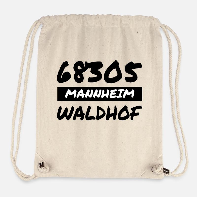 Mannheim Monnem Mannheimat - Sac à cordon recyclé Stanley/Stella - blanc naturel