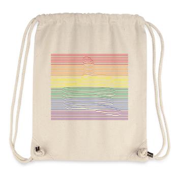 Call Me bunt - Stanley/Stella recycelter Gym Bag - Naturweiß - Vorne