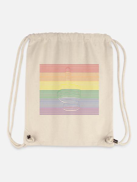 Middle Finger bunt - Stanley/Stella recycelter Gym Bag - Naturweiß