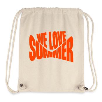 Wir lieben den Sommer - Stanley/Stella recycelter Gym Bag - Naturweiß - Vorne