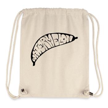 Bananen-Wassermelonen-Graff (Schablone) - Stanley/Stella recycelter Gym Bag - Naturweiß - Vorne