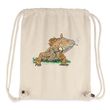 Iguana // Illustration - Stanley/Stella Recycled Gym Bag - natural - Front
