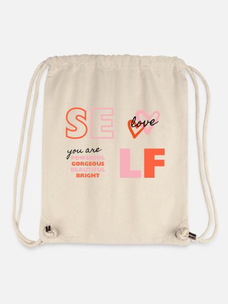 Self Love - Stanley/Stella recycelter Gym Bag - Naturweiß