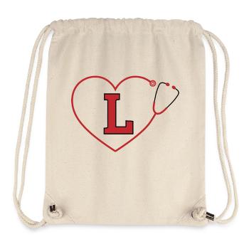 Letter l Stethoscope - Stanley/Stella Recycled Gym Bag - natural - Front
