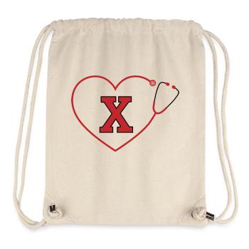 Letter x Stethoscope - Stanley/Stella Recycled Gym Bag - natural - Front