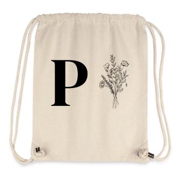 Minimalistische Blumen - Stanley/Stella recycelter Gym Bag - Naturweiß - Vorne