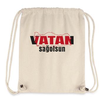 vatan sagolsun v3 - Stanley/Stella recycelter Gym Bag - Naturweiß - Vorne