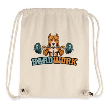 Hard work - Stanley/Stella recycelter Gym Bag - Naturweiß - Vorne