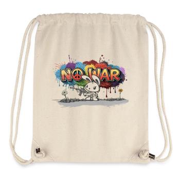 No war - Stanley/Stella Recycled Gym Bag - natural - Front