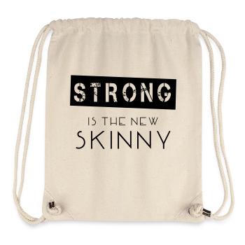 Strong Is The New Skinny - Stanley/Stella recycelter Gym Bag - Naturweiß - Vorne