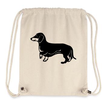 dackel hund - Stanley/Stella recycelter Gym Bag - Naturweiß - Vorne