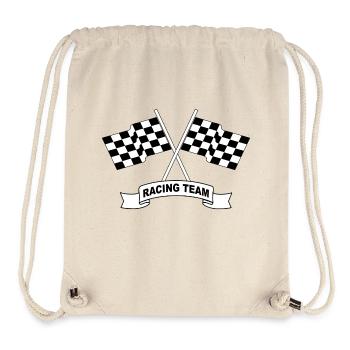 racing team flags - Sac à cordon recyclé Stanley/Stella - blanc naturel - Devant