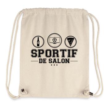 SPORTIF DE SALON - Sac à cordon recyclé Stanley/Stella - blanc naturel - Devant