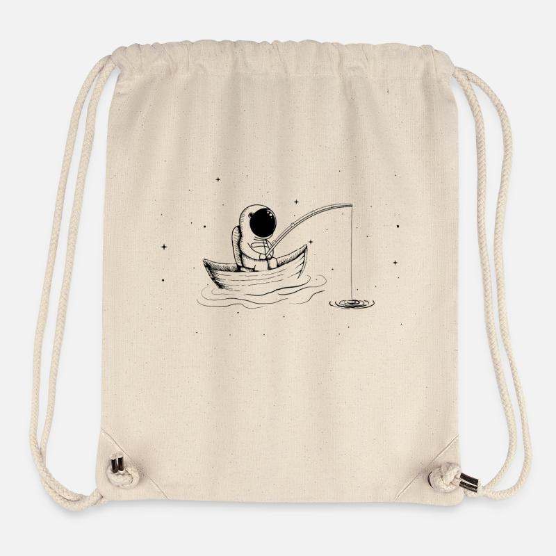 Fishing In Space - Stanley/Stella recycelter Gym Bag - Naturweiß