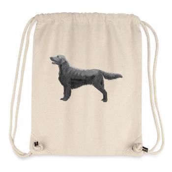 Retriever à poil plat - Sac à cordon recyclé Stanley/Stella - blanc naturel - Devant