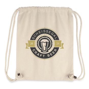 SCHEISSEGAL - CRAFT BEER - Stanley/Stella recycelter Gym Bag - Naturweiß - Vorne