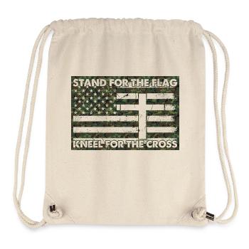 Army War Military Uniform Force Soldier Camouflage - Stanley/Stella Recycled Gym Bag - natural - Front