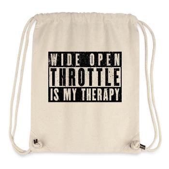 Wide Open Throttle - Therapy for Motorsport Fans - Stanley/Stella Recycled Gym Bag - natural - Front