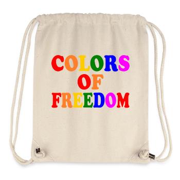 Colors of freedom - Stanley/Stella Recycled Gym Bag - natural - Front