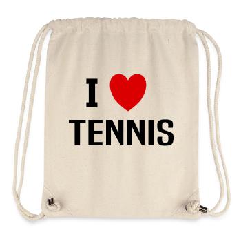 I love Tennis - Stanley/Stella Recycled Gym Bag - natural - Front
