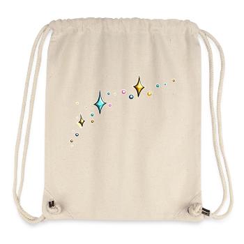 Glitzer Glitzersterne bunt - Stanley/Stella recycelter Gym Bag - Naturweiß - Vorne