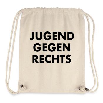 jugend gegen rechts - Stanley/Stella recycelter Gym Bag - Naturweiß - Vorne