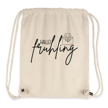 Hallo Frühling 🌸🌞 - Stanley/Stella recycelter Gym Bag - Naturweiß - Vorne