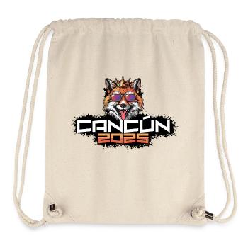 Cancun 2025 Party Fuchs - Stanley/Stella recycelter Gym Bag - Naturweiß - Vorne
