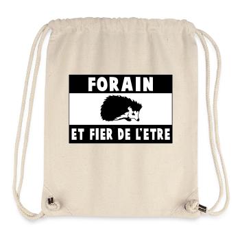forain et fier.jpg - Sac à cordon recyclé Stanley/Stella - blanc naturel - Devant