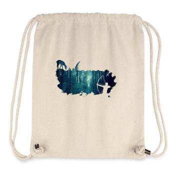 bowhunter splash Winterwald - Stanley/Stella recycelter Gym Bag - Naturweiß - Vorne