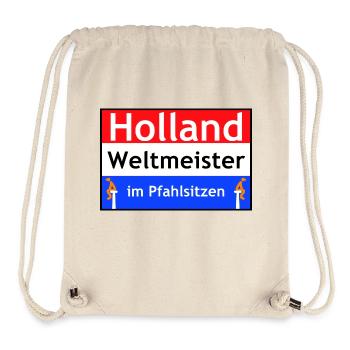 Hollande - Sac à cordon recyclé Stanley/Stella - blanc naturel - Devant