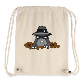 Mole earth mole hilarious agent secret s - Stanley/Stella Recycled Gym Bag - natural - Front
