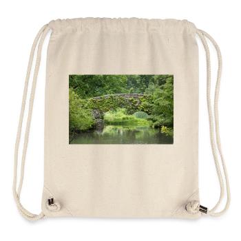 New York Gapstow Bridge Central Park Manhattan - Stanley/Stella recycelter Gym Bag - Naturweiß - Vorne